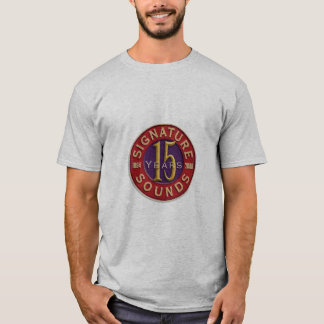 T-shirt la signature 15years retentit la chemise d'artiste