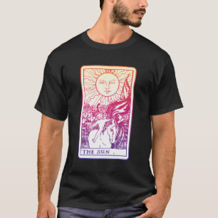 T-shirt La sorcière de la carte Tarot Soleil cuisine esthé