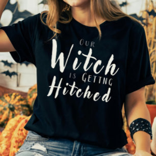 T-shirt La Sorcière Se Marie, Fête de Mariage d'Halloween