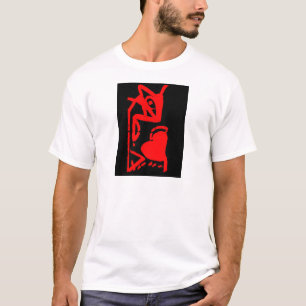 T-shirt La souris en mangeant coeur