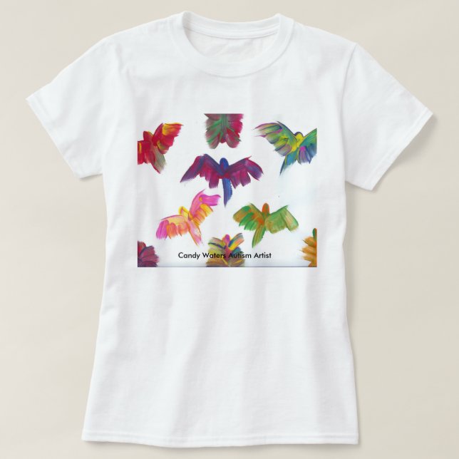 T-shirt La sucrerie arrose l'artiste d'autisme (Design devant)