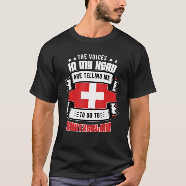 T-shirt La Suisse dans ma tête (Devant)