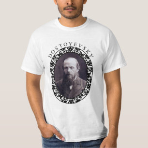 T-shirt La T-Merde blanche des hommes de Dostoyevsky