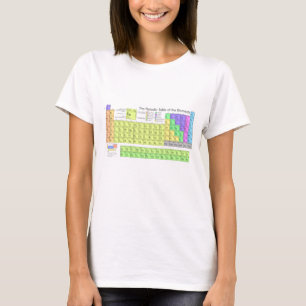 T-shirt La table colorée des éléments d'époque