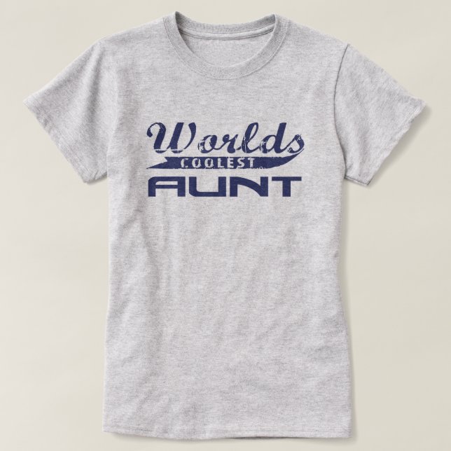 T-shirt La tante la plus fraîche du monde (Design devant)