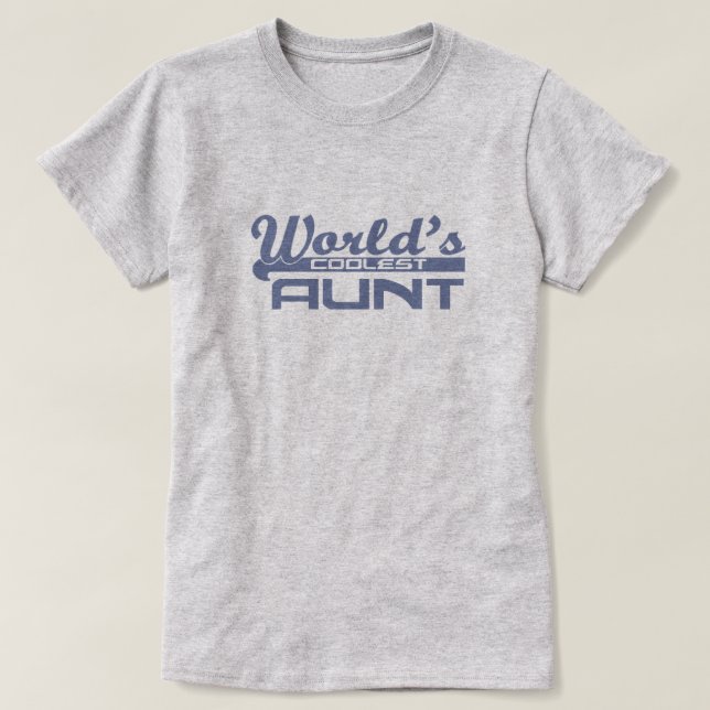 T-shirt La tante la plus fraîche du monde (Design devant)