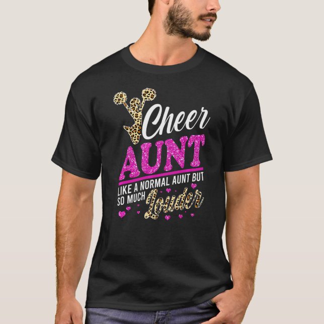 T-shirt La Tante La Plus Grande Empreinte de léopard De Ve (Devant)