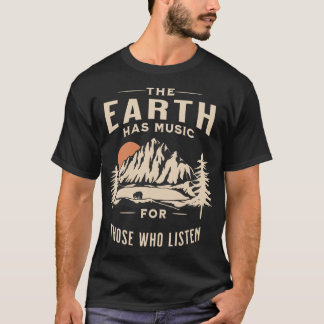 T-shirt La Terre a de la musique pour ceux qui écoutent fa