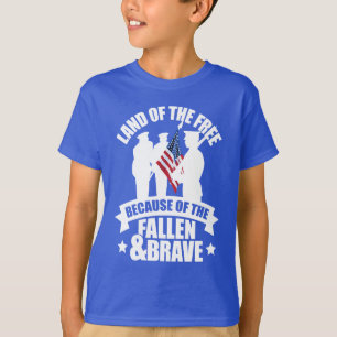 T-shirt La terre de libre en raison de tomber et bravent