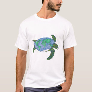 T-shirt La terre de tortue