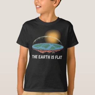 T-shirt La Terre Est Une Théorie Humoristique Plate