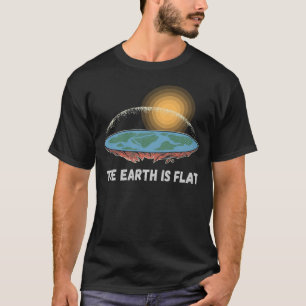 T-shirt La Terre Est Une Théorie Humoristique Plate