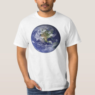 T-shirt La terre - hémisphère de l'ouest