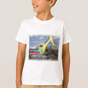 T-shirt La terre mobile de moteur de la terre