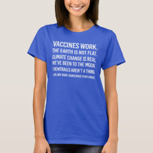T-shirt La terre n'est pas plate et le changement climatiq
