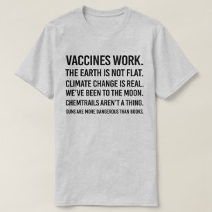 T-shirt La terre n'est pas plate et le changement climatiq