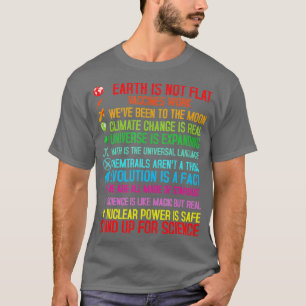 T-shirt La Terre N'Est Pas Un Vaccin Plat Fonctionne Chang
