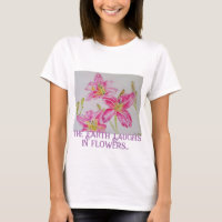 La Terre Rire Dans Des Fleurs Si Plantes Qu'Une Ly