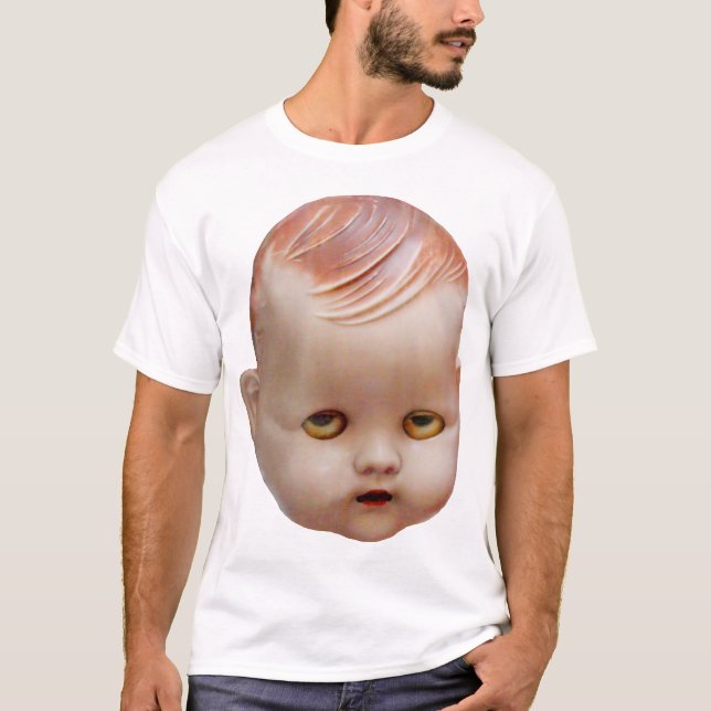 T-shirt La tête déplaisante de la poupée (Devant)