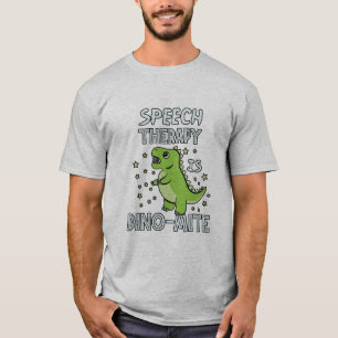 T-shirt La Thérapie De La Parole Est Un Don De Pun Dino-M