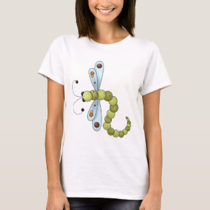 T-shirt La toile du créateur · Libellule bleue et verte