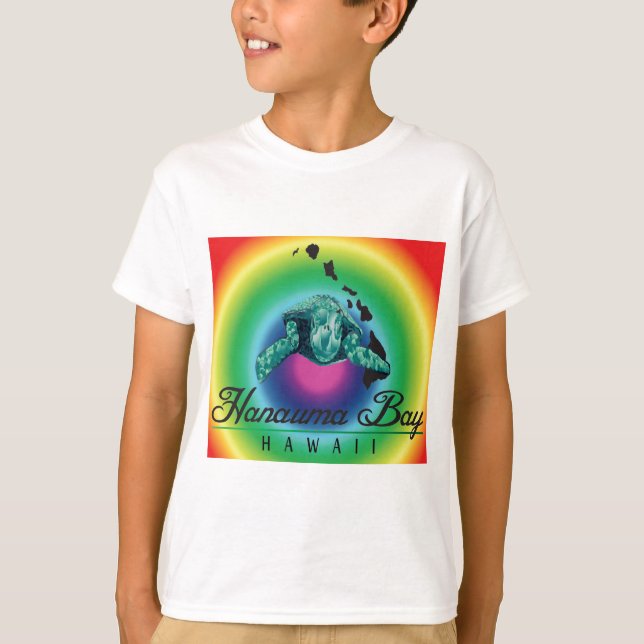 T-shirt La tortue de la baie de Hanauma (Devant)