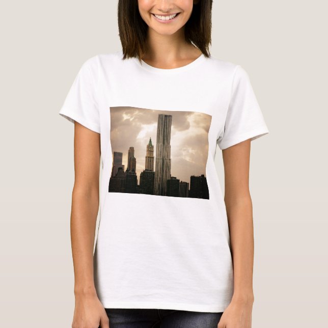 T-shirt La tour de Beekman et le bâtiment de Woolworth (Devant)