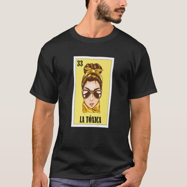 T-shirt La toxica Mexicaine Loterie Bingo Jeu Premium (Devant)