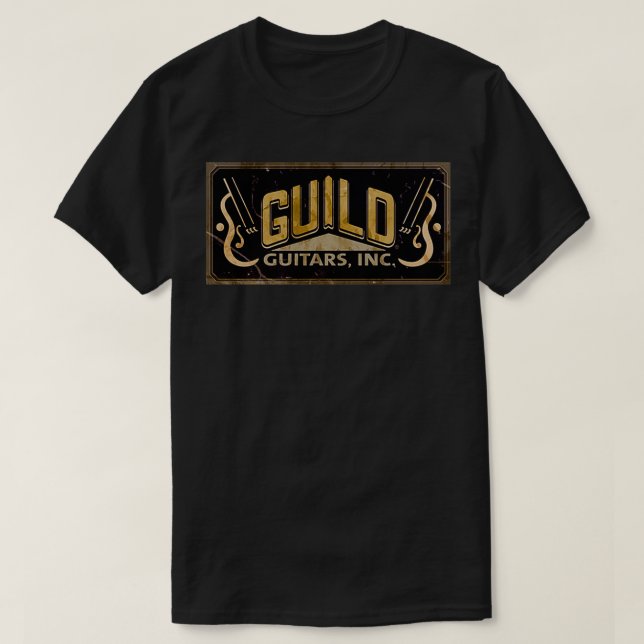 T-shirt la tradition de recherche guitare guilde depuis 19 (Design devant)