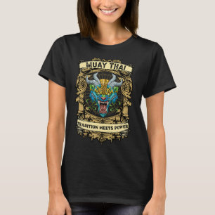 T-shirt La tradition rencontre la puissance - Kickboxing e