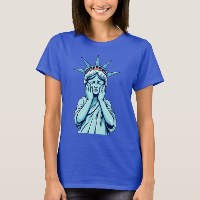T-shirt La triste statue de la liberté (Devant)
