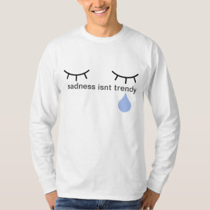 T-shirt la tristesse n'est pas longsleeve à la mode