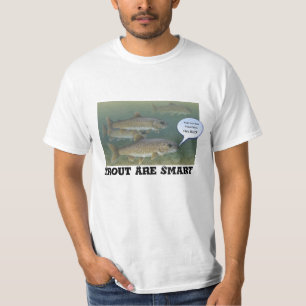 T-shirt La "truite drôle sont" - les chemises drôles