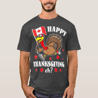 T-shirt La Turquie court avec le Bon thanksgiving Drapeau