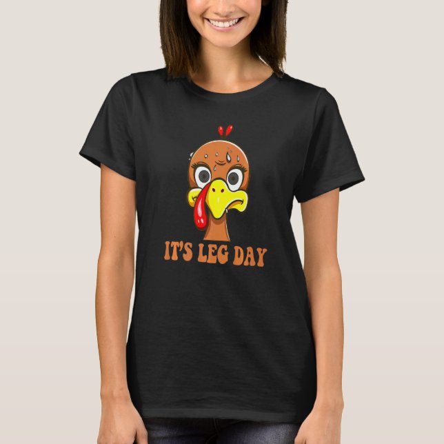 T-shirt La Turquie effrayée par le jour de l'Action de grâ (Devant)