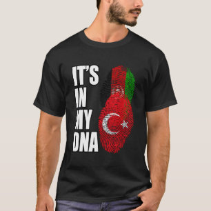 T-shirt La Turquie Et L'Afghanistan Mélangent Le Drapeau A