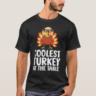 T-shirt La Turquie la plus froide à table Thanksgiving Tod