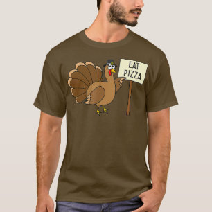 T-shirt La Turquie Mange Pizza Adulte Vegan Enfants Drôle