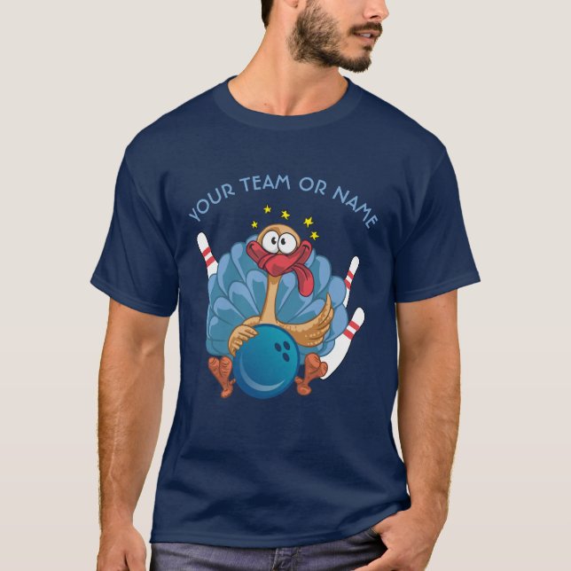 T-shirt La Turquie sauvage de roulement avec la boule et (Devant)