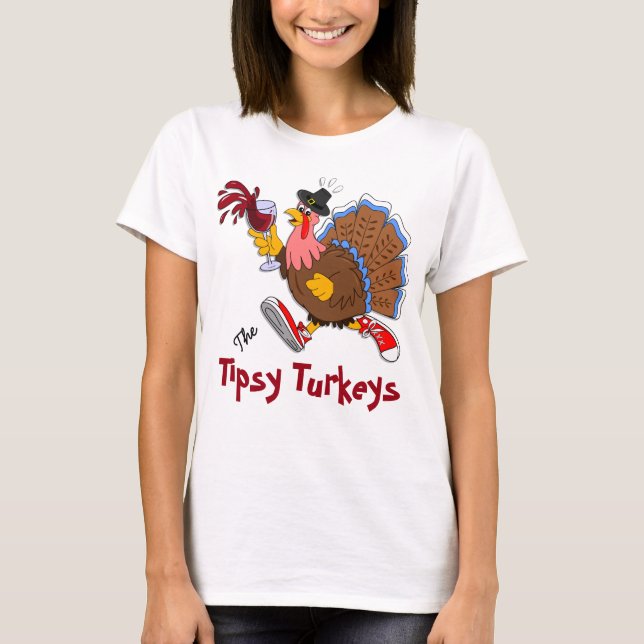 T-shirt La Turquie Tipsy (vin) (Devant)