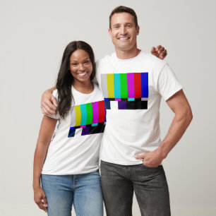 T-shirt La TV barre l'essai de couleur