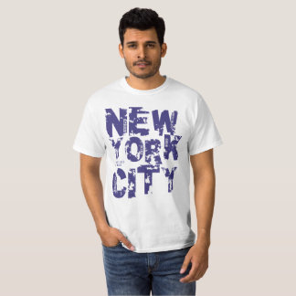 T-shirt La typographie des textes de New York City énonce