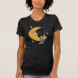 T-shirt La vache à Noël s'est effondrée au-dessus de la