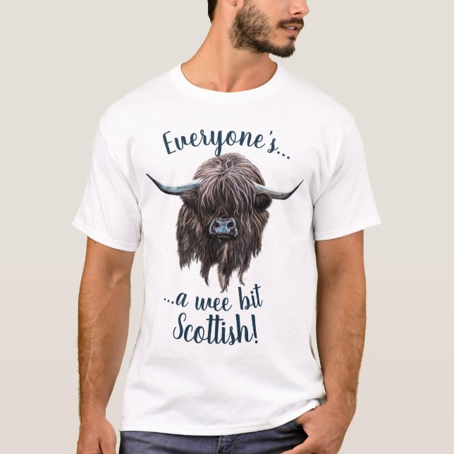 T-shirt La vache des montagnes, chacun est un petit peu (Devant)