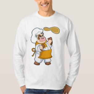 T-shirt La vache fait cuire avec Dough