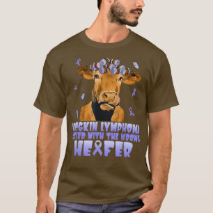 T-shirt La Vache Hodgkin Lymphoma Messed Avec Le Faux Heif