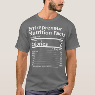 T-shirt La valeur nutritive Motivation du succès de l'entr