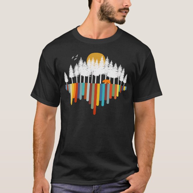 T-shirt La Vallée De La Nature Rétro (Devant)