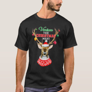 T-shirt La Venise De Viande De Noël Pour Les Chasseurs Noë