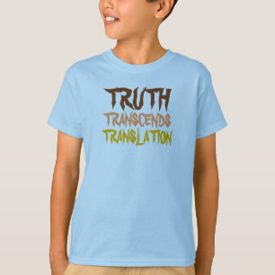 T-SHIRT LA VÉRITÉ DÉPASSE DE DOUILLE D'OR D'ENFANTS DEM